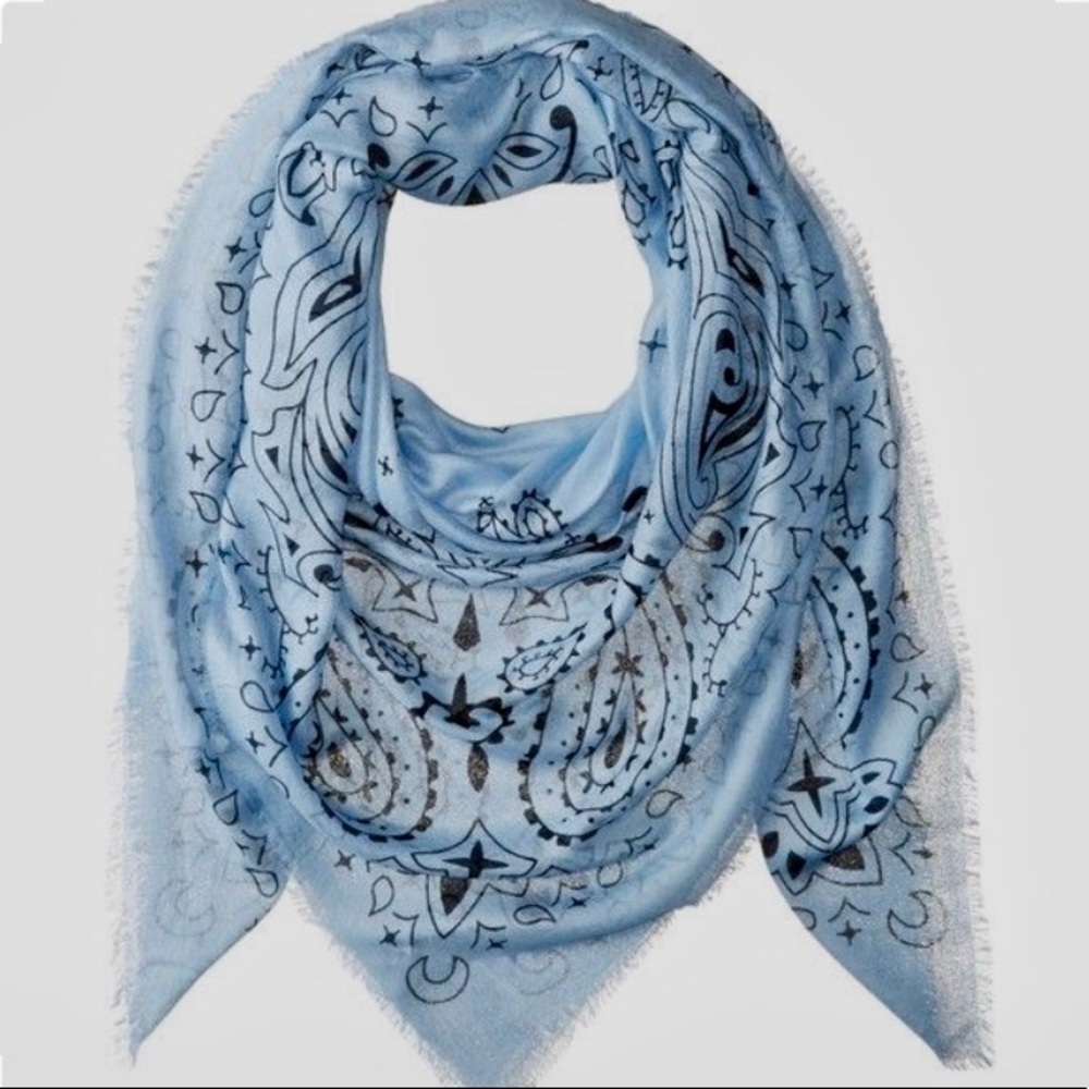 Chan Luu dusty blue scarf